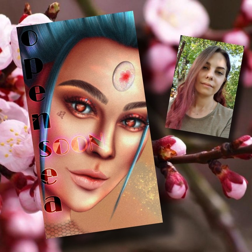 WhyAre_you_here's tweet photo. Late good morning, friends 🌄
I wish you a pleasant Wednesday. Some more details and the new beauty will be available on @opensea. 
Thank you for the kind words, friends. Thank you for the inspiration 🥰💙 https://t.co/SrzCOk6e4c