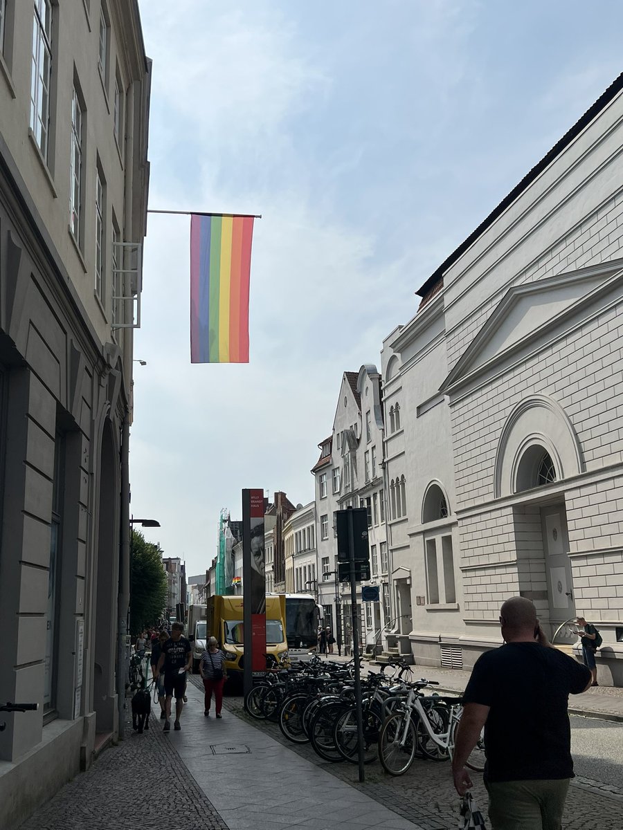 DrMaxKoss's tweet photo. Itโs Lรผbeck Pride Week alright. #bigflags #SizeQueens #Pride https://t.co/lNgEoQrFqv