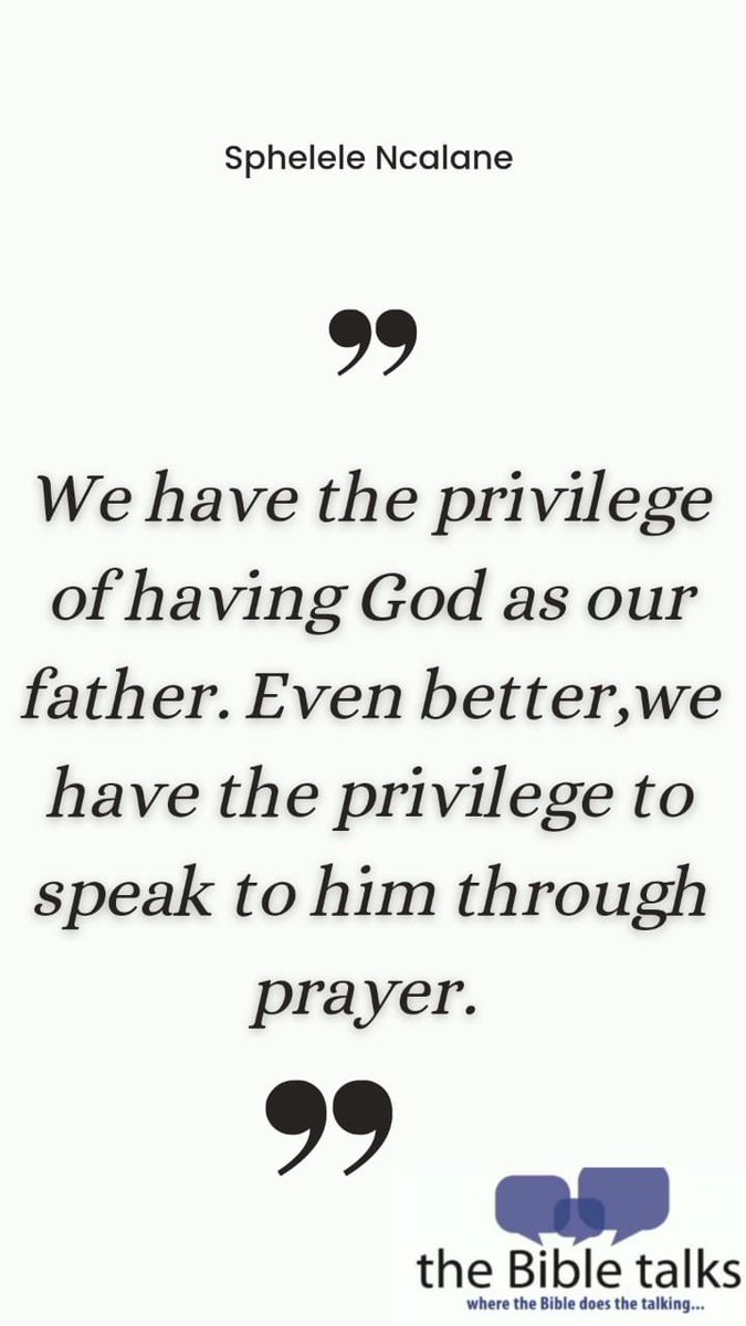 TheBibleTalks's tweet photo. If you haven’t read this week’s devotional please head over to our website https://t.co/thqg7AblTw and be encouraged!

#TheBibleTalksKZN #Quotes #Wednesdays #WednesdayWithTBT #devotional #prayer https://t.co/WXCl3J7f1Z