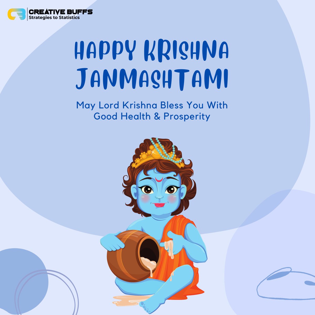 creativebuffs's tweet photo. May Lord Krishna be with you and your family, always! Blessings of Health, Wealth, Love, and Happiness. Happy Janmashtami!
.
.
#Janmashtami #LordKrishna #Govinda #DahiHandi #radhekrishnalove #kanhaji #happyjanmashtami #festival #ShriKrishnaJanmashtami #Trending #Blessings https://t.co/krNwhclEpG