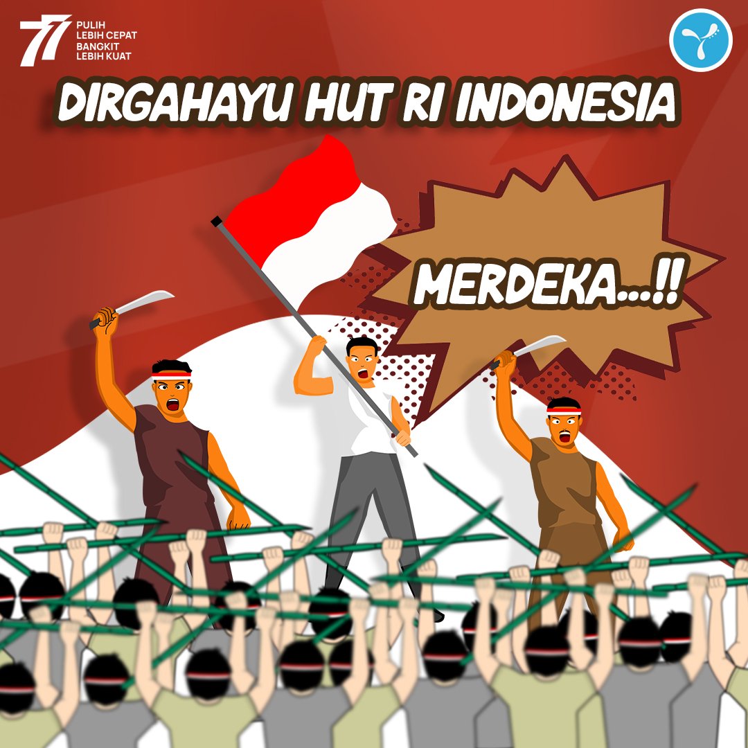 ray_tve's tweet photo. Selamat Ulang Tahun ke-77 Republik Indonesia! 🇮🇩🇮🇩🇮🇩
Proklamasi kemerdekaan Indonesia terjadi pada tanggal 17 Agustus 1945.
Mari kita sambut kemerdekaan dengan semangat membara, terus berkarya dan raih prestasi untuk menjadi kebanggaan Tanah Air.
Merdeka!
#RAYTV #HUT77RI https://t.co/k9NwZ4EFui