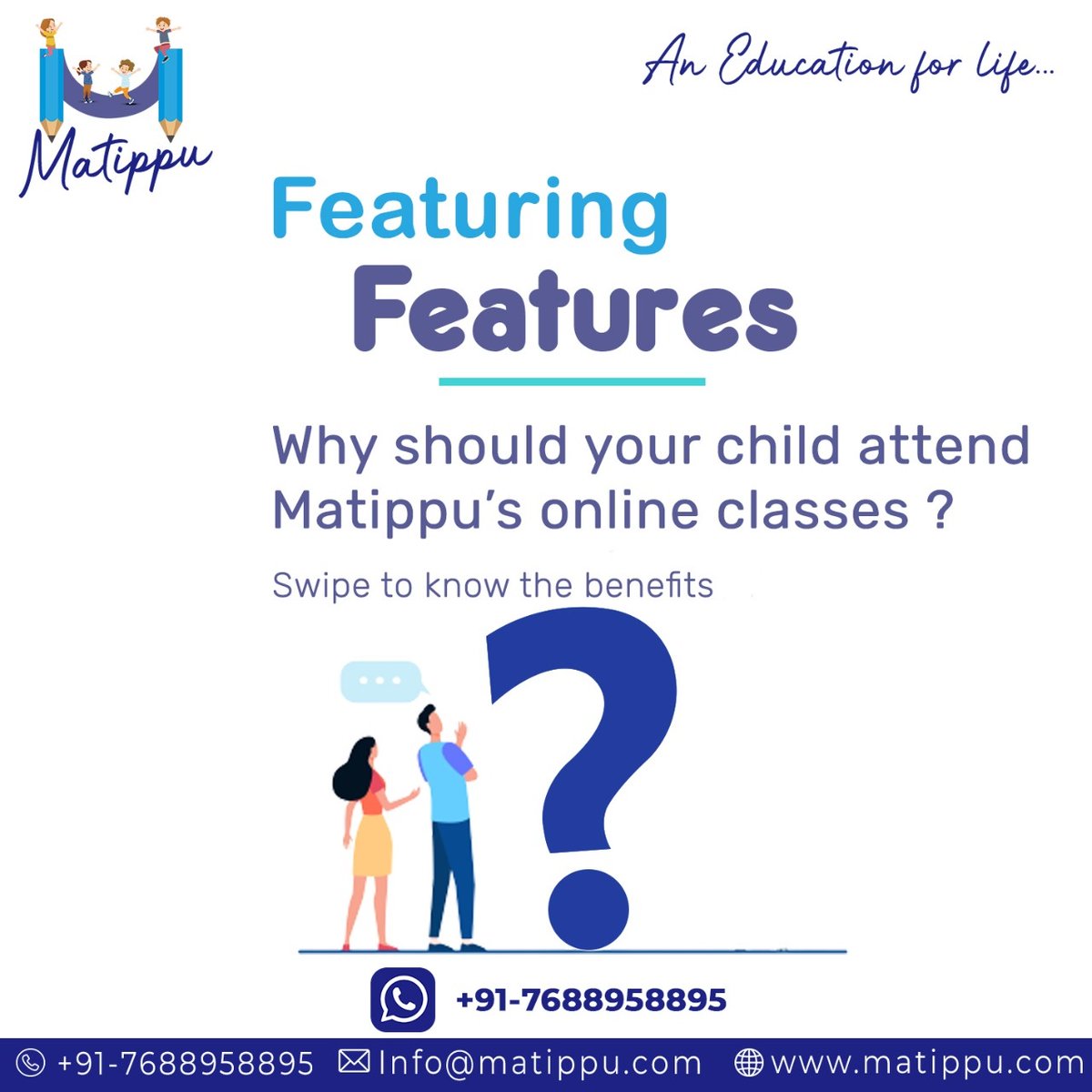 Matippu_'s tweet photo. Class atmosphere plays a huge role in impacting the child's education and their attitude towards it.
This is why we at Matippu believe in one-to-one interaction between teachers and students.
#OnlineClasses #onlinecourse #education #educational #edutwitter #jaipur #matippu https://t.co/WD0Q57RMwF