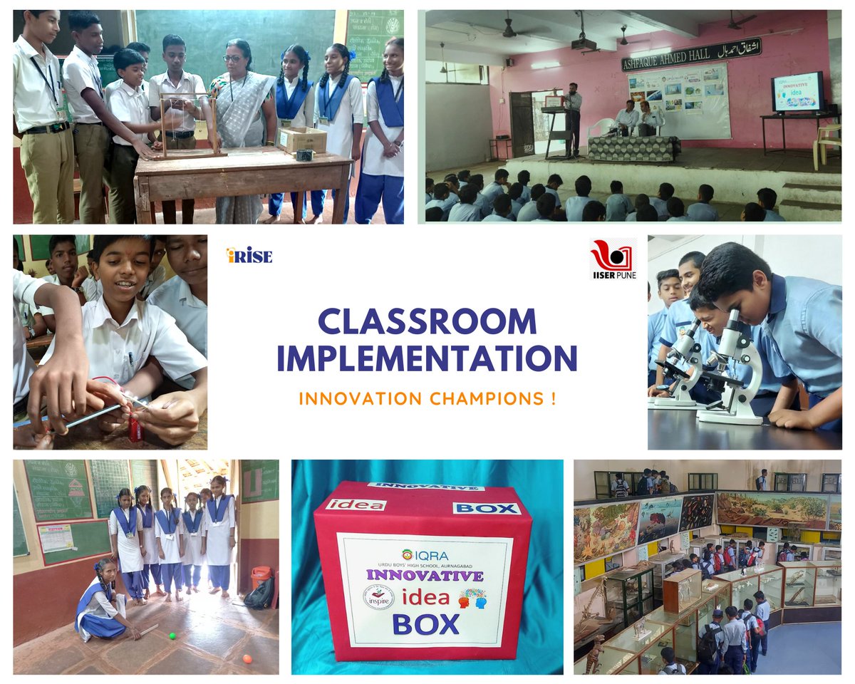 iRISEforIndia's tweet photo. I hear and I forget, I see and I remember. I do and I understand - Confucius
Highlighting a few examples here:
IC, Damini Bhingarde from Shri. Saraswati Vidya Niketan, Ratnagiri used hands-on teaching models. 
 #innovation #activitybasedteaching #classroom #implementation https://t.co/ZtylMh7L8c