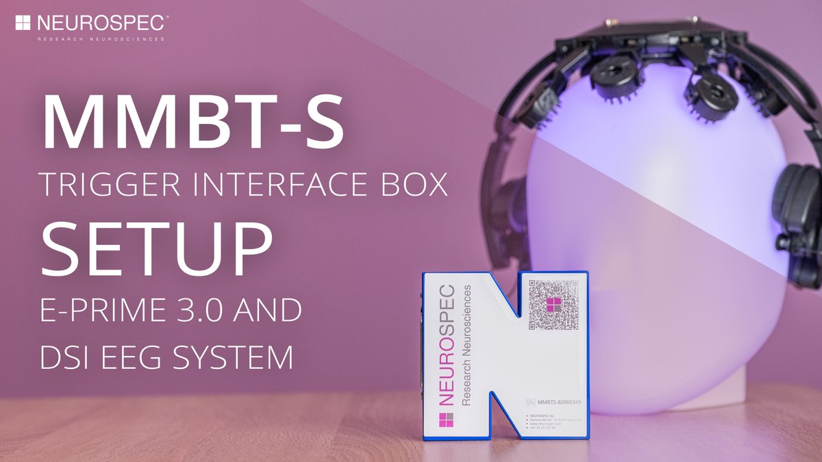 NEUROSPEC's tweet photo. https://t.co/iWoI4WUyCQ

Part III is here - Our head of technology Maximilian Mosimann will show you how to use the MMBT-S together with the DSI-7 and DSI-24 EEG System from Wearable Sensing as well as E-Prime 3.0 Software from Psychology Software Tools. https://t.co/G4ybSWhZ8H