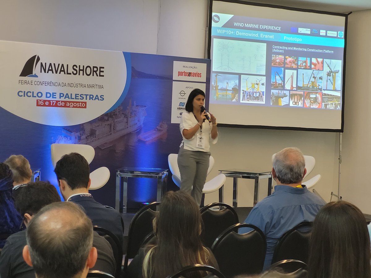 GHENOVAofficial's tweet photo. Primeiro dia de #Navalshore!
A Directora de Operações da GHENOVA #Brazil deu uma grande palestra sobre #VentoOffshore e recebemos a visita do Director Geral de Material da Marinha, do Director de Gestão Estratégica de Programas da Marinha e do Director Industrial da Marinha. https://t.co/HvdatZcbCJ
