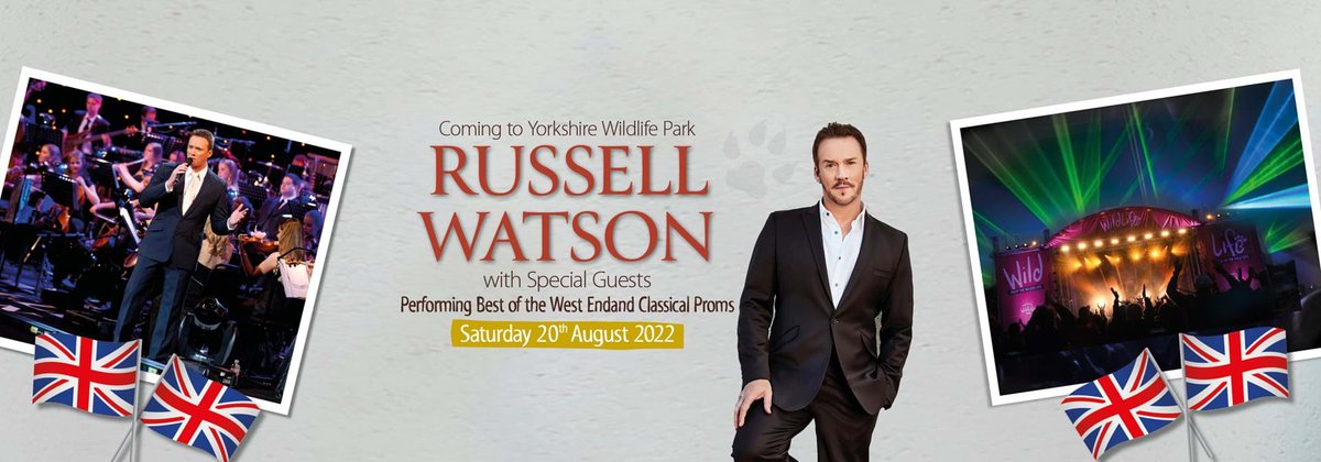 VisitDoncaster's tweet photo. @YorkshireWP next Wild Live Safari Night is taking place this Saturday!
Enjoy a wild day out plus an incredible evening of live music from one of the world’s greatest classical singers, @russellthevoice.
Book your tickets here👉 https://t.co/8F5rE6SRB9
#DNisGreat #summerindn https://t.co/To83UTvSF9