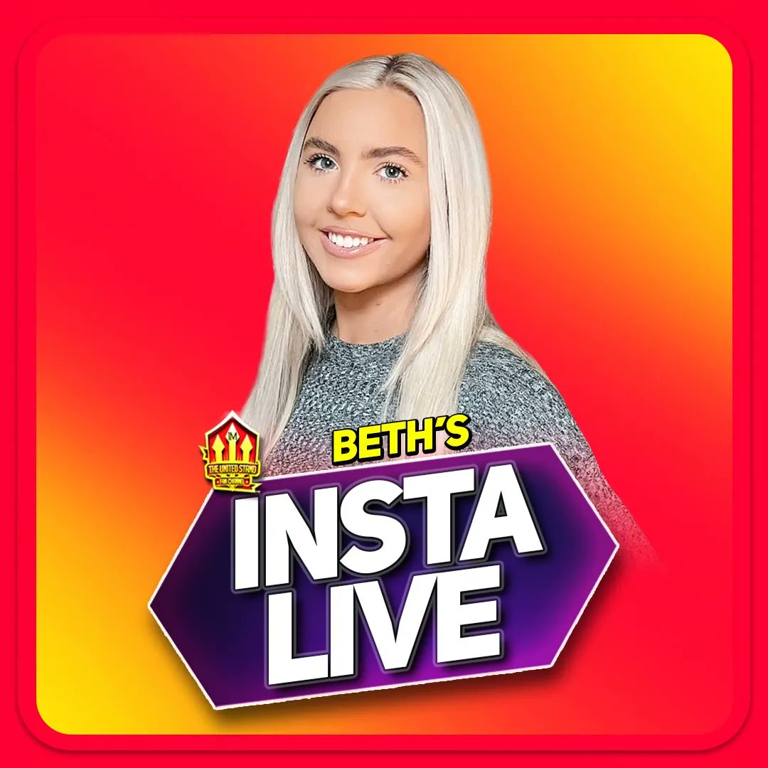 The United Stand on Twitter "🚨 Join bethTmufc LIVE on Instagram