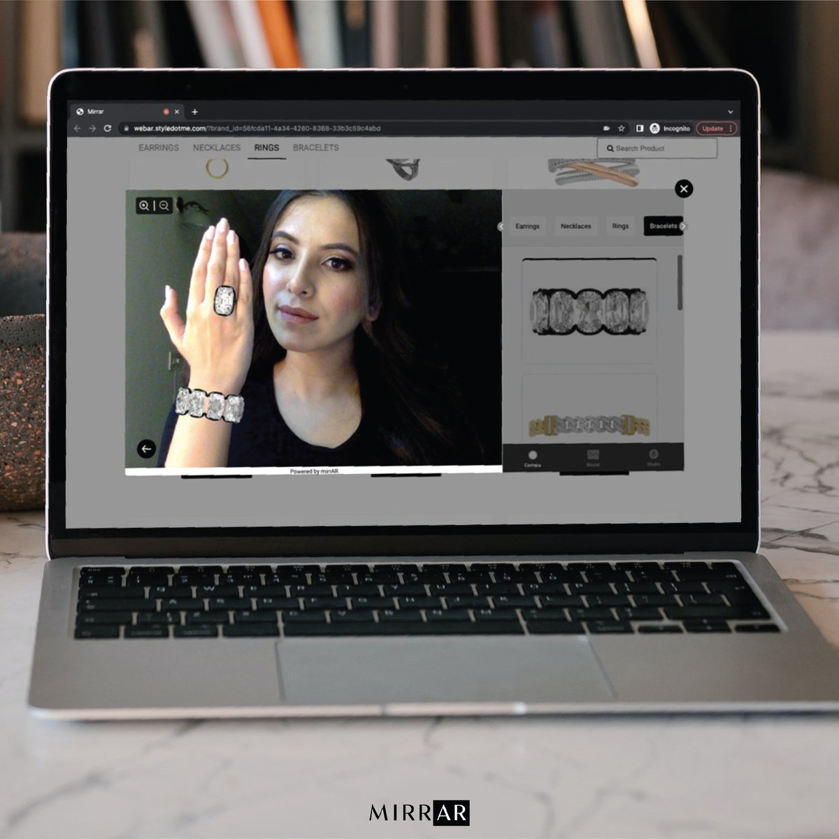 trymirrar's tweet photo. Allow your global audience to virtually try-on your designs from the comfort of home.
Request a demo and experience the power of AR yourself via #WebAR

#mirrAR #AR #AugmentedReality #VirtualTryOn #TryBeforeYouBuy #Technology #Tech #Immersive #Meta #Metaverse #Future #Jewellery https://t.co/srlX4LP5OQ