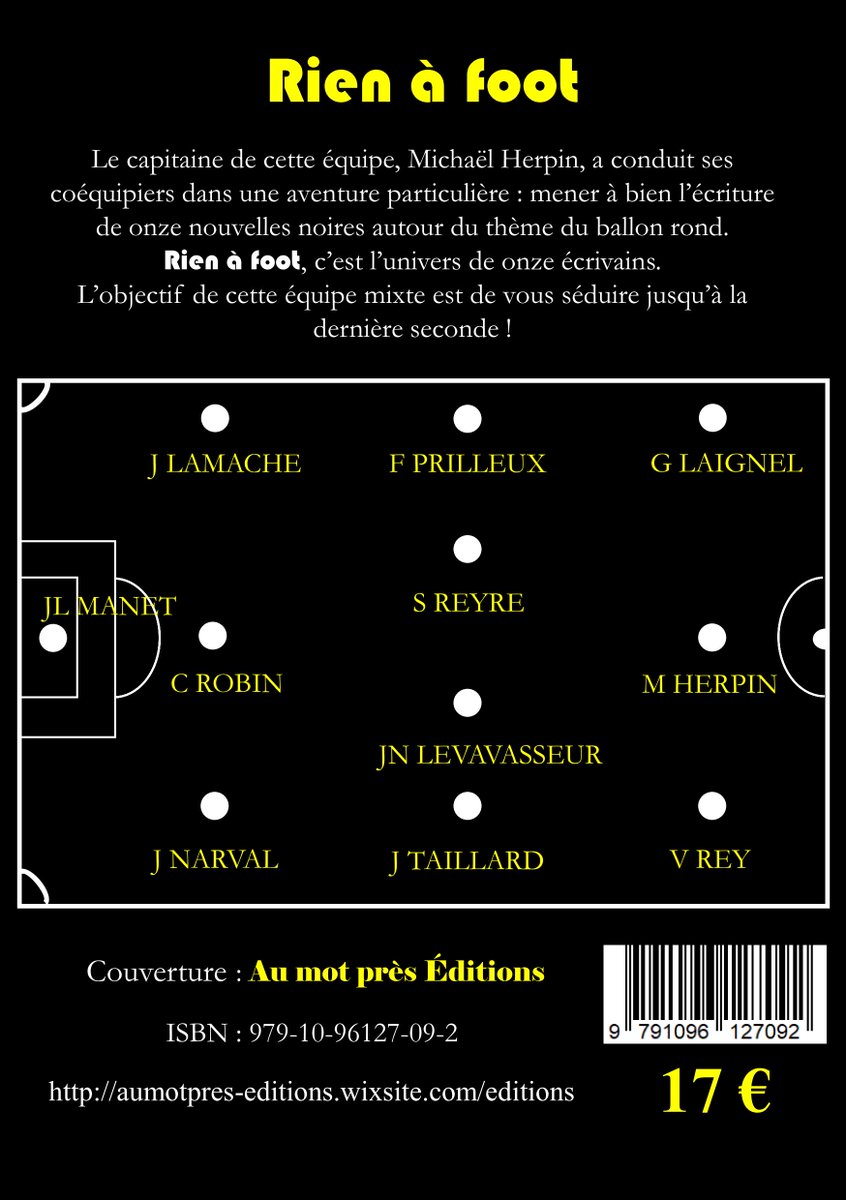 AMP_Editions's tweet photo. ⚽️Sixième auteur du collectif "Rien à foot" : Sylvaine Reyre⚽️
✒️Elle a publié un recueil de poésie et deux romans, ainsi que deux récits de vie, L’effet miroir, rédigé avec B. Romez et Récits des Cèdres, avec trois locataires d’une résidence seniors. Elle dirige À Mots Ouverts. https://t.co/5nS5zH0TtJ