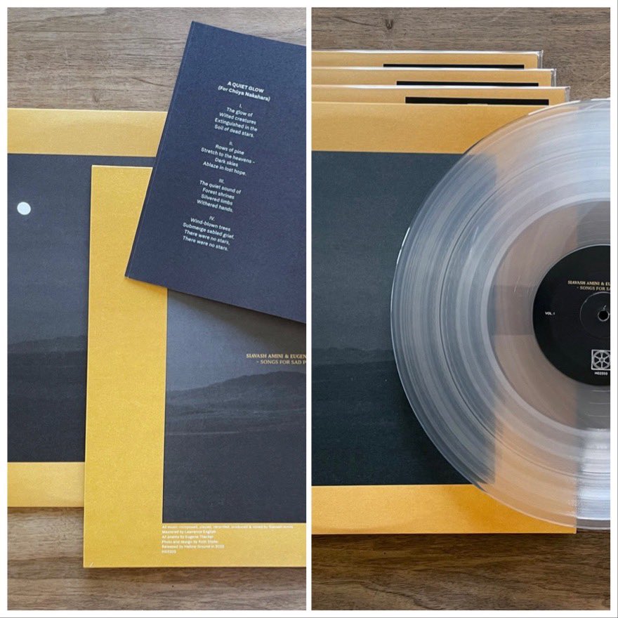 NothingButStill's tweet photo. Have you heard Siavash Amini's "A Quiet Glow (For Chuya Nakahara)"?From his new #HallowGround collab with poet Eugene Thacker, it's just stunning. Do yourself a favor—hit up
https://t.co/L16Rn8kk1H
and give it a listen. It'll be the best 10 minutes of your day.
@capgrasman https://t.co/qS3yDiObiE