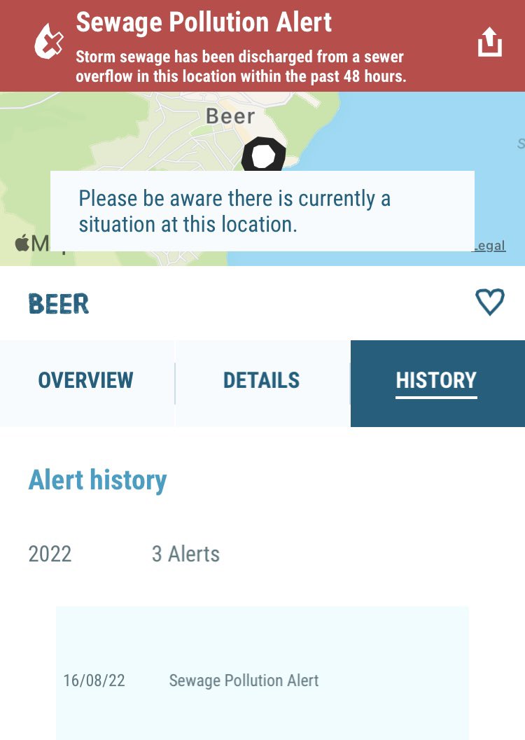 wi_lds's tweet photo. Was hoping to go to Beer #Dorset today for a #swim However it seems they’ve been pumping 💩 into the bay since yesterday 🤢🤮

Be nice if newly elected @RichardFoordLD would look into this, as it’s not only the sea, but into his constituency’s rivers too @midweekherald https://t.co/JQAmH9y4xO