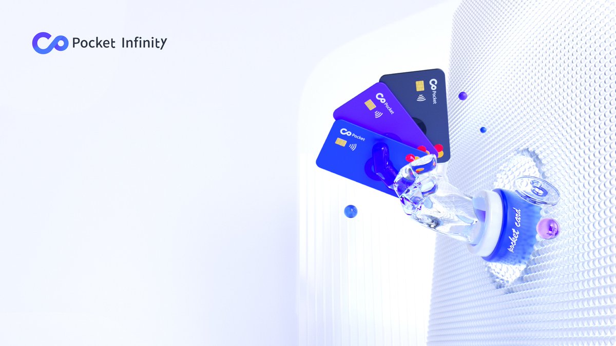 💳Whether you spend £1 or £1,000, you can pay with cryptocurrency using a Pocket Card!
#PocketInfinity #PocketCard #Digitalbank