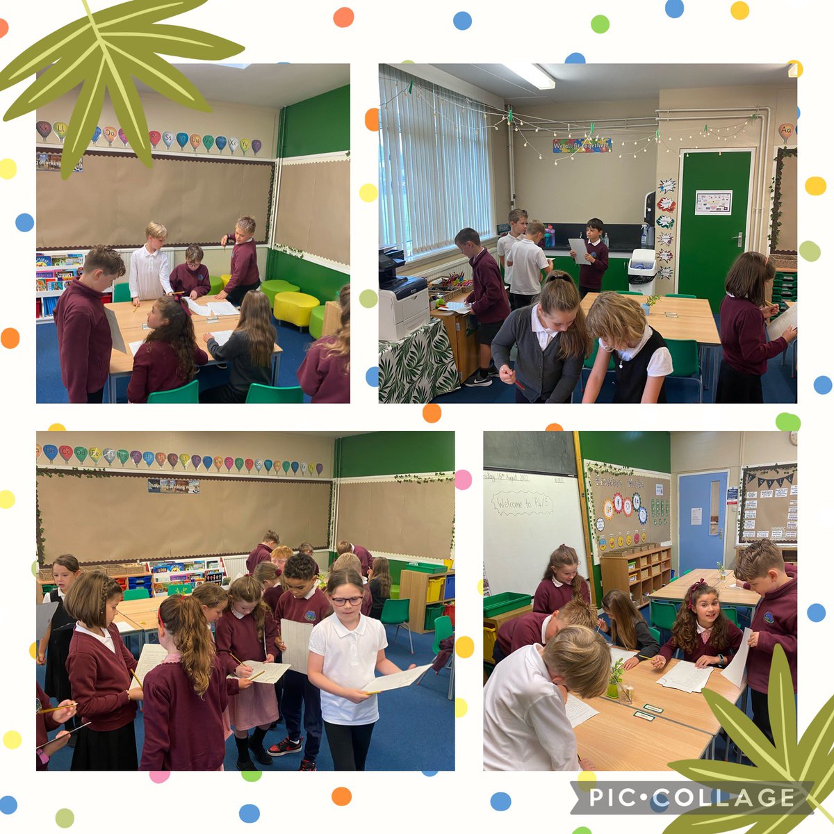 Jennife74258458's tweet photo. A wonderful first day back with my new P4/5 class! The children had a super day; circle time, art, creative play and much more! Here are a few pictures of them playing the after summer game ‘Find someone who …..’ #DrakiesPS https://t.co/ST02XnztaF