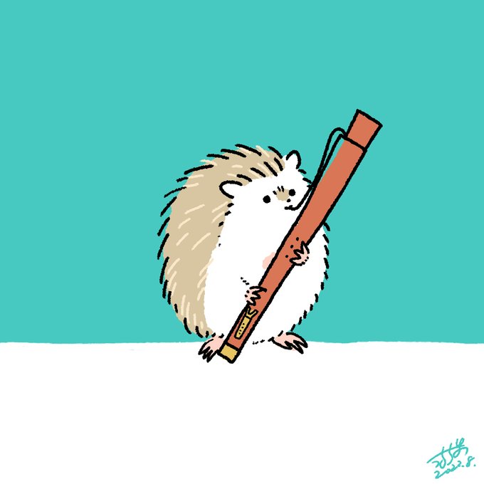 ハリネズミと楽器のtwitterイラスト検索結果