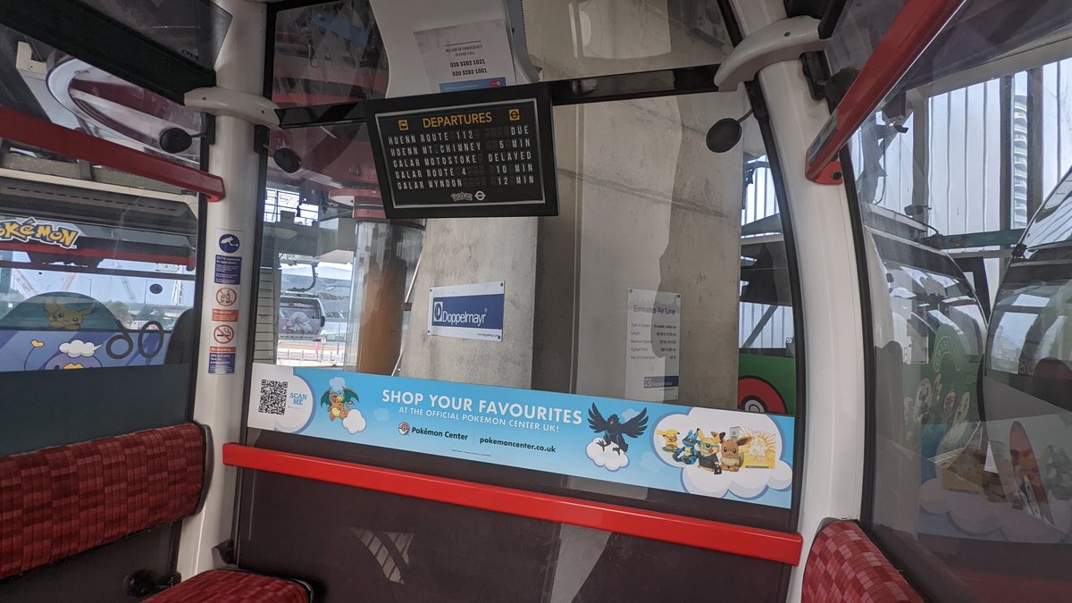 jackrobken's tweet photo. 🚨Londoners!🚨

Get down to the newly rebranded TFL cable cars for an amazing Pokémon takeover! Each car features a Pokémon type and look out for all the Easter eggs in and around the station 👀

Visit while you can ♥️ https://t.co/1AGP0bMwIL