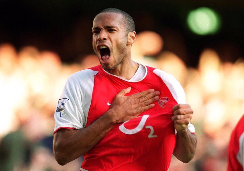afcstuff's tweet photo. Happy Birthday to Arsenal legend, all-time club goalscorer &amp; Invincible Thierry Henry, who turns 45 today! 👑 #afc https://t.co/ssKj0lcA41