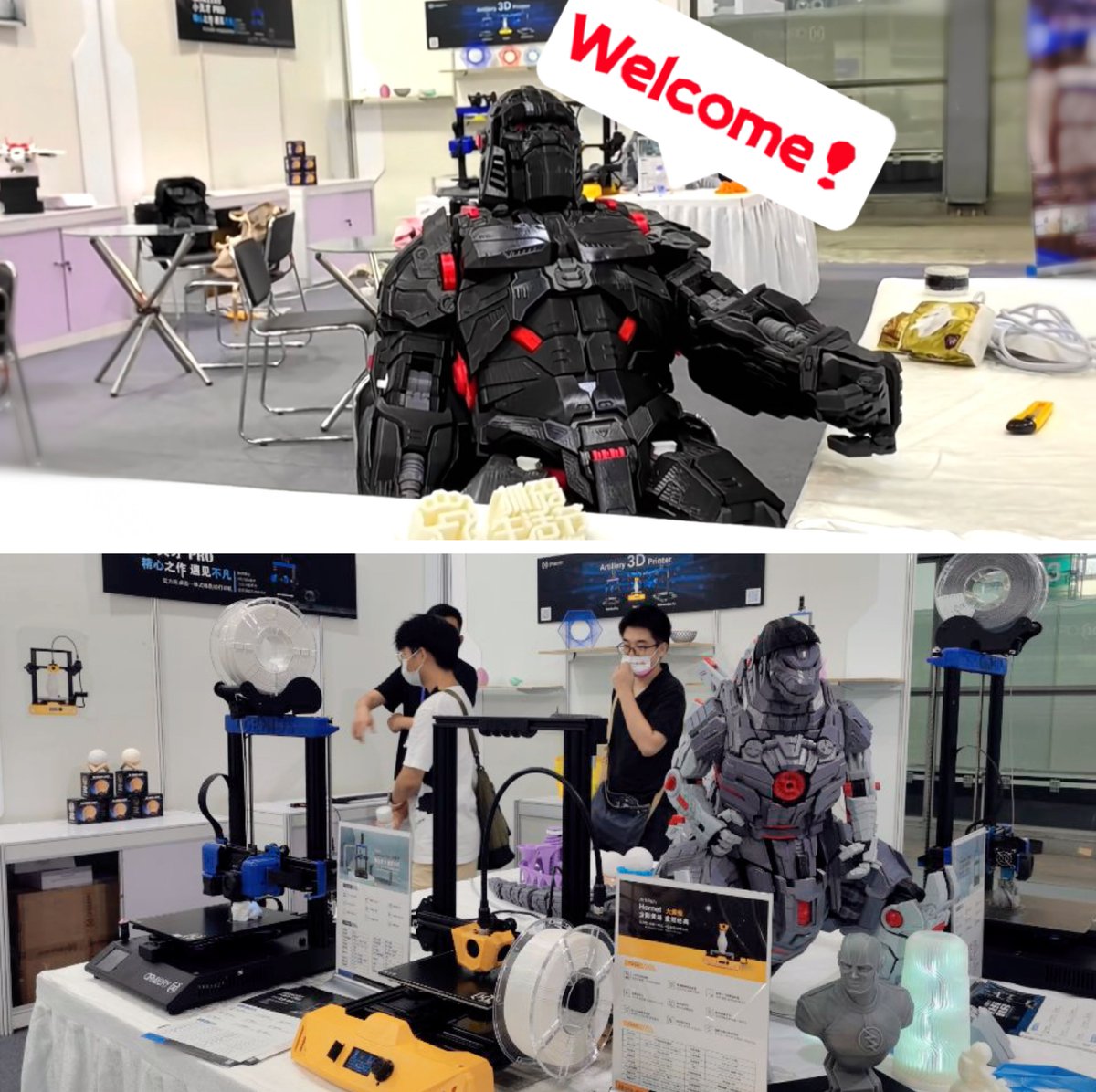 3DArtillery's tweet photo. Some pics share for CITE that is ongoing
.
We were interviewed and gained lots of curious
Artillery 3d printer exhibition is indeed popular in home technology show😆
.
.
.
#Artillery3D #3dprinting #3dprinter #ArtilleryHornet #artillerysidewinderX2 #artillerygeniuspro #citexpo https://t.co/HwF1jYmMi8