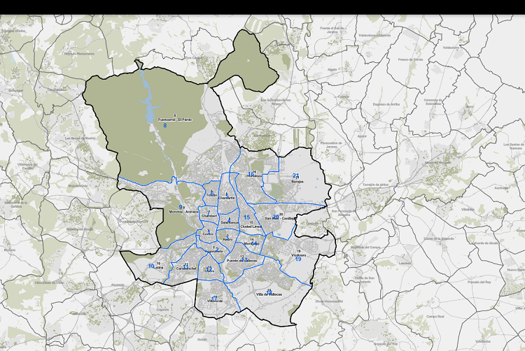 ¿Sabes hasta donde llega tu barrio o distrito?
«Límites administrativos municipales» en <a href="/geoportalmadrid/">Geoportal del Ayuntamiento de Madrid</a> 
👉 bit.ly/3QMAQ5M
#DistritosMadrid