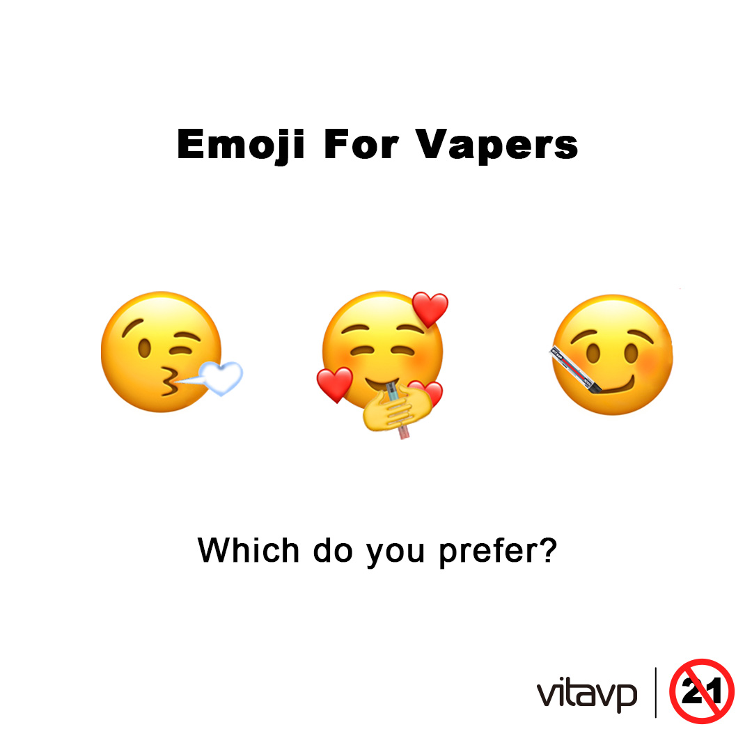 We vapers can have our own emojis. 🤒Enjoy yourself! And which is your  favorite? Comment below to let us know~ . . . Warning: you must be of legal  age to vape