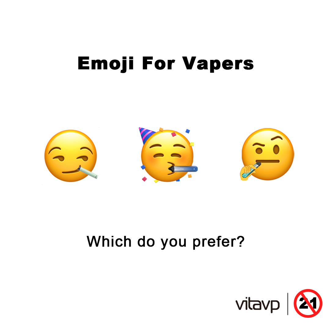 We vapers can have our own emojis. 🤒Enjoy yourself! And which is your  favorite? Comment below to let us know~ . . . Warning: you must be of legal  age to vape