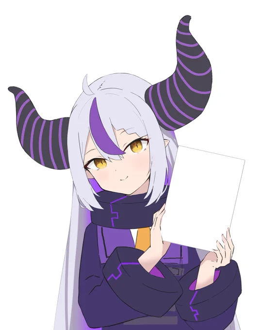 #laplus_artdesu お品書きのときのやつ 白にしたから良識の範囲なら使用おk 