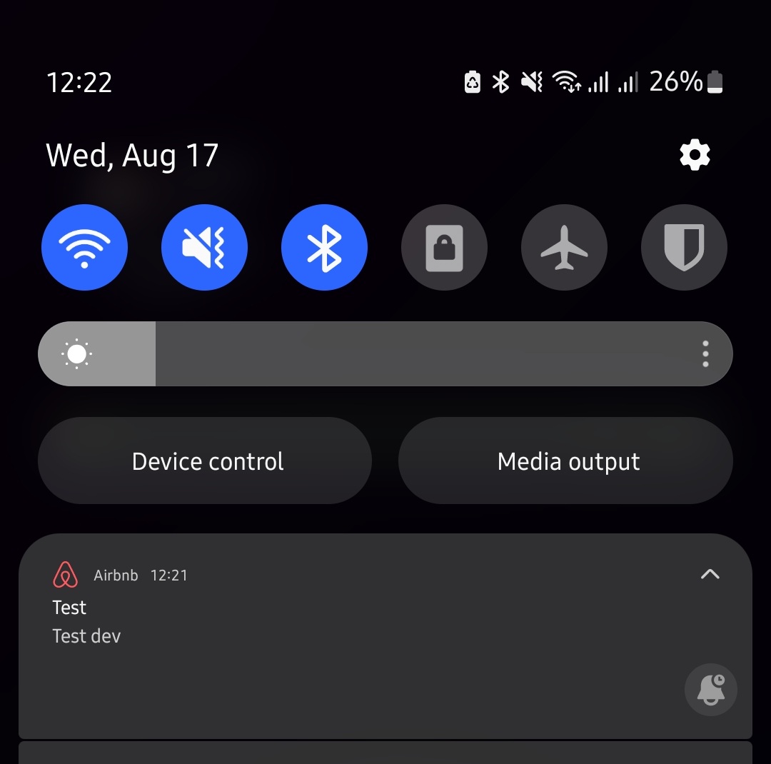 ransarajey's tweet photo. @Airbnb push notifications are working. You can move that card to Done 👍 https://t.co/ghGmBU4ijp