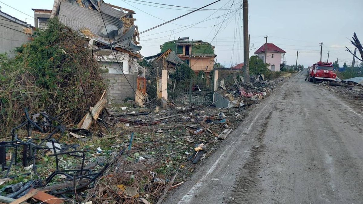 Zatoka after missile attack by Russians 17.08.2022
#RussiaIsATerroristState