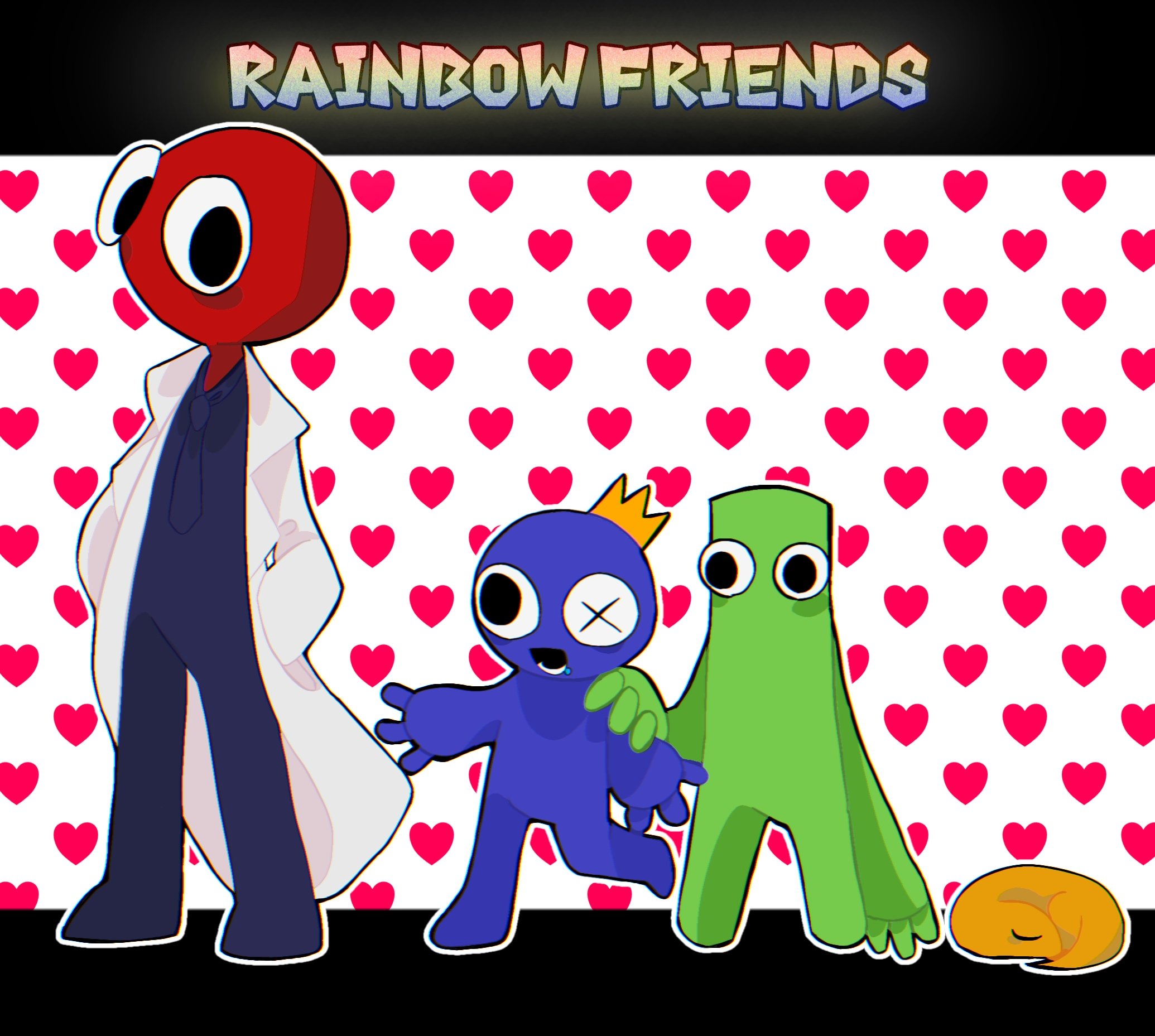 FNF vs RF but Yellow, Pink and Red Joins (Rainbow Friends) on Make a GIF