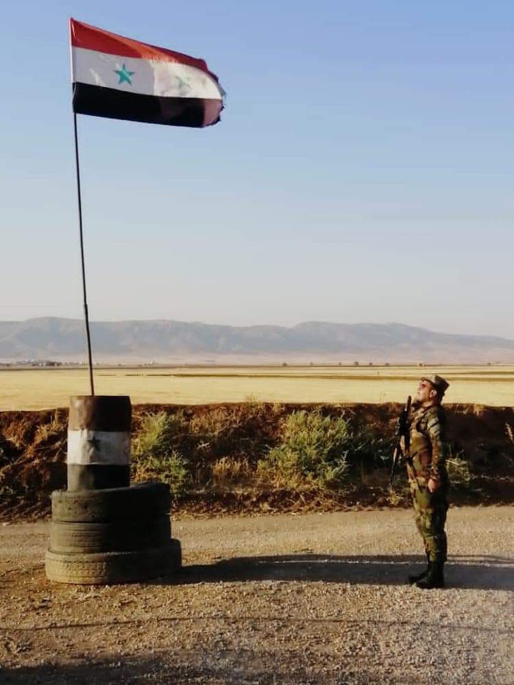 من الحدود السورية - التركية 
تحية لرجال الجيش العربي السوري 🇸🇾✌