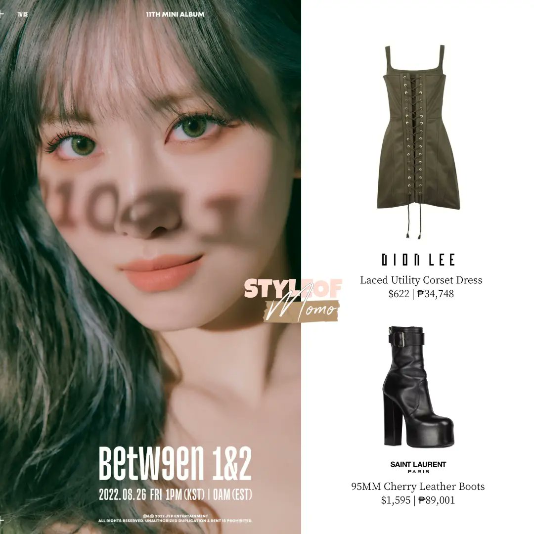 styledbymomo's tweet photo. MOMO
220817 • TWICE 11TH MINI ALBUM "BETWEEN 1&2"— Concept Photo #1
— #dionlee #saintlaurent #ysl
@JYPETWICE
@JYPETWICE_JAPAN
#TWICE #트와이스 #모모 #MOMO #MOMOstyle #TWICEstyle https://t.co/q4sKo3lqFA