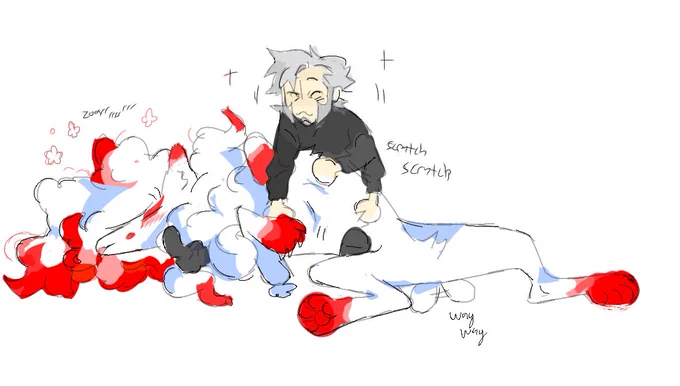 Hisuian zoroark nubby little corgi tail REAL 