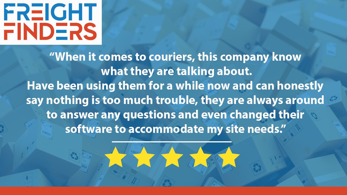 Freight_Finders's tweet photo. Don’t just take our word for it, take a look at what our customers have been saying “Have been using them for a while now and can honestly say nothing is too much trouble, they are always around to answer any questions and even changed their software to accommodate my site needs” https://t.co/tXpM10aFTh