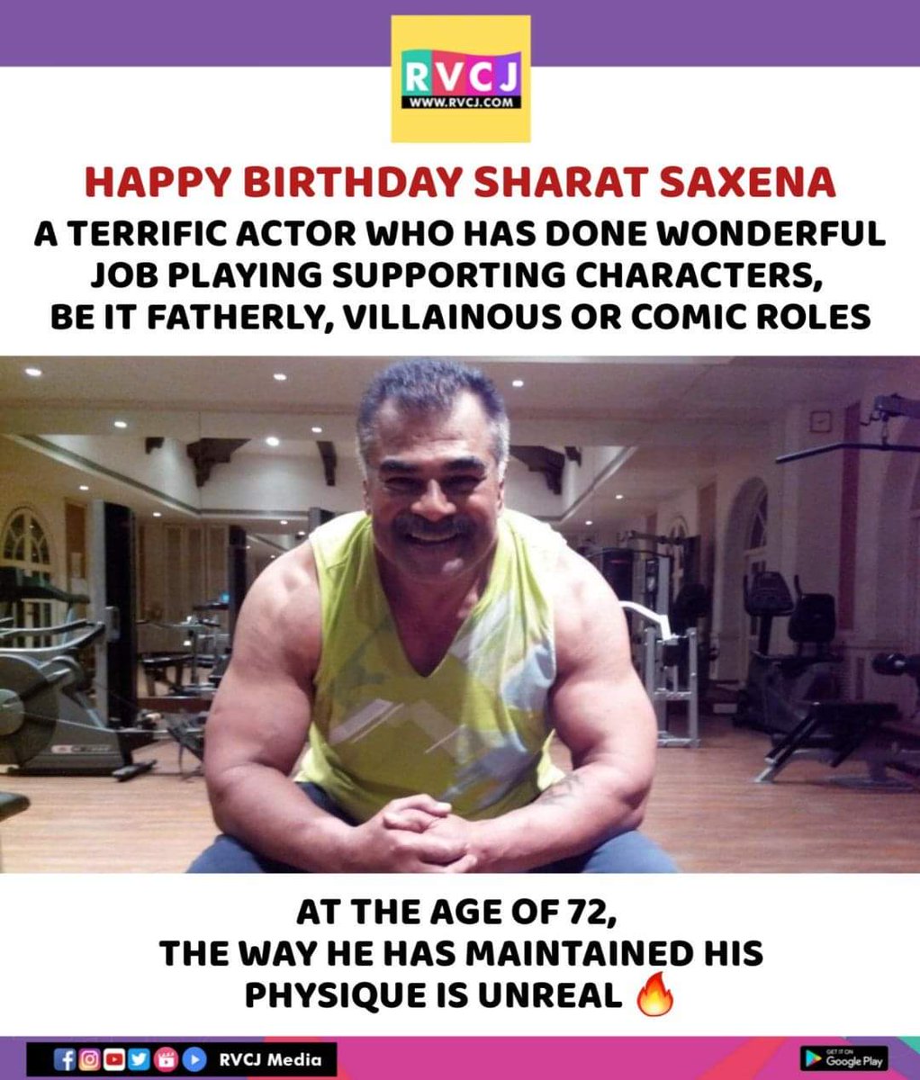 Happy Birthday Sharat Saxena!

#sharatsaxena #rvcjmovies #rvcjinsta