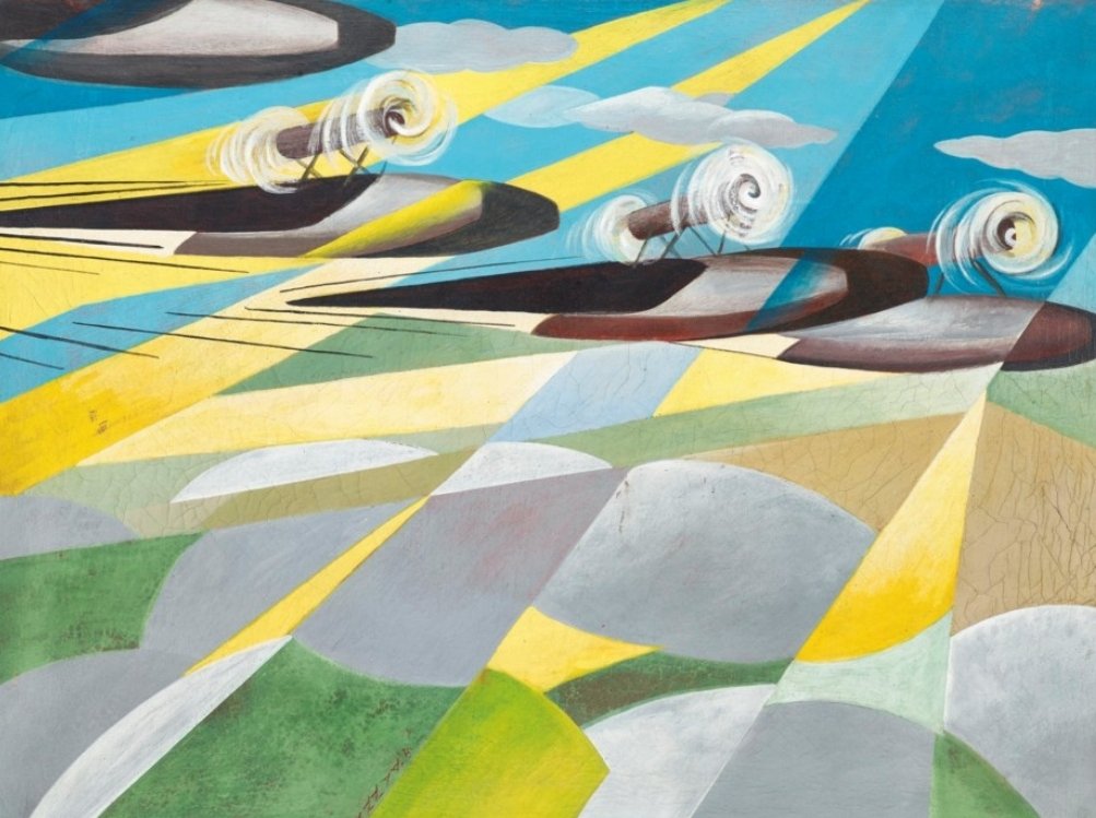ahistoryinart's tweet photo. The Futurist movement, founded in Italy in 1909, was against the past. In love with the machine age, Futurists were against what they saw as an infatuation with the presence of the past. This work is by Giulio D'Anna and dates from 1932. https://t.co/dHk9ksDXaY