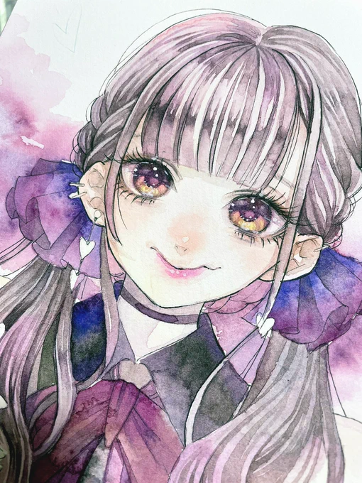 目を塗ったよ 