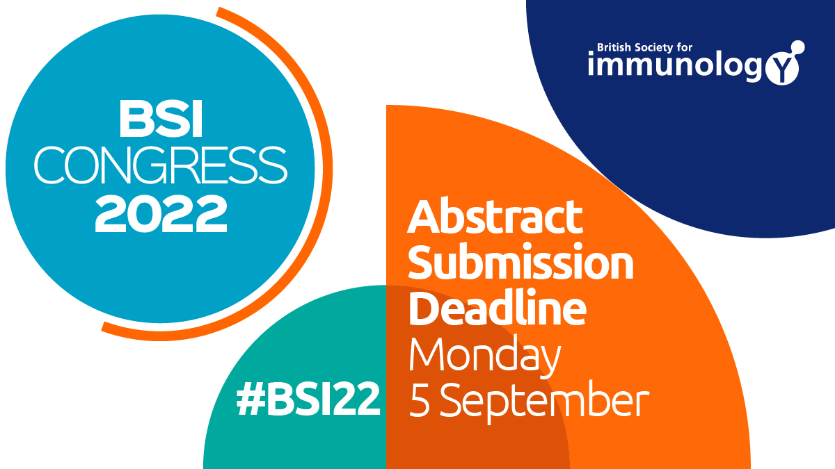 💥 Abstract submission is open for oral presentations &amp; posters!

Presenting at #BSI22 is the perfect opportunity to disseminate your latest research ideas to a large audience! 👩‍🔬👨‍🔬

Submit your work by Mon 5 Sept ➡️bit.ly/3OuimpX