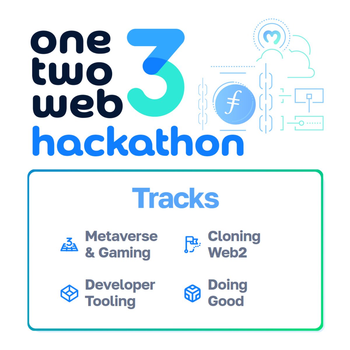 moralisdevs's tweet photo. Build even more #blockchain projects in the upcoming "1, 2, Web3 Hackathon" this August 29th!

The project tracks cover the following:
👾 Gaming &amp; Metaverse
🛠️ Developer Tooling
📱 Decentralizing Web2 Apps
🌎 Doing Good 

Got ideas? Buidl it! Sign up: https://t.co/D0lNWFYYeN https://t.co/ReBYXV9F2x