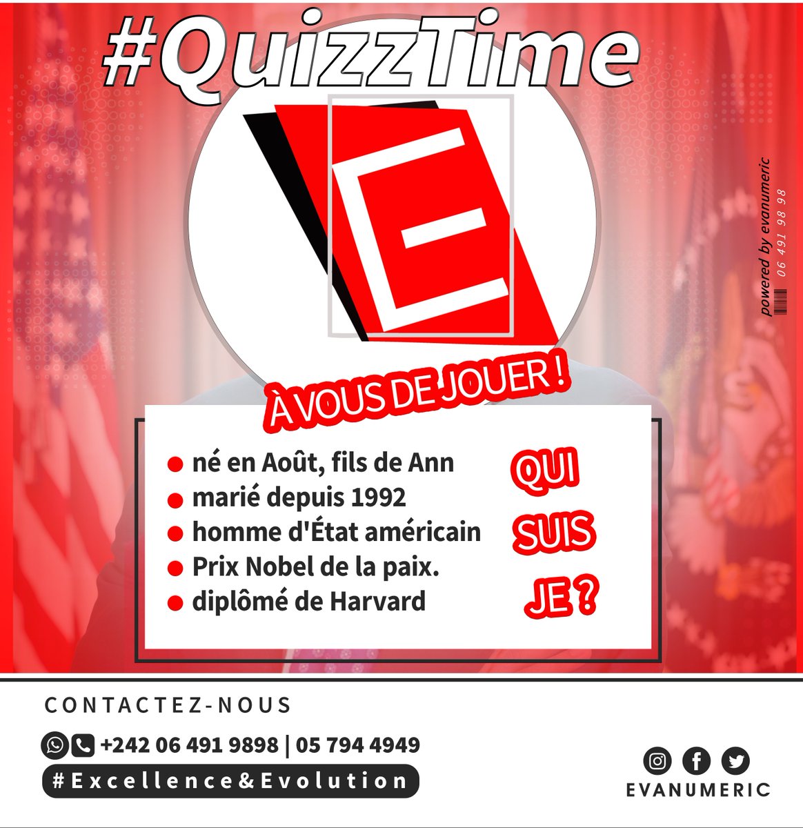 Evanumeric1's tweet image. Bonjour débutant ce matin avec un Quizz , trouvez le nom de la personne.
#evanumeric
#excellence 
#evolution
#wednesdayQuiz