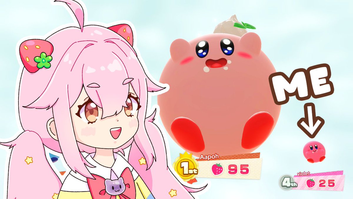 StarberryVi's tweet image. i played a little bit of #KirbyDreamBuffet 💕
watch my first two matches! :)

➡️ youtu.be/HD24nXqMtqs
