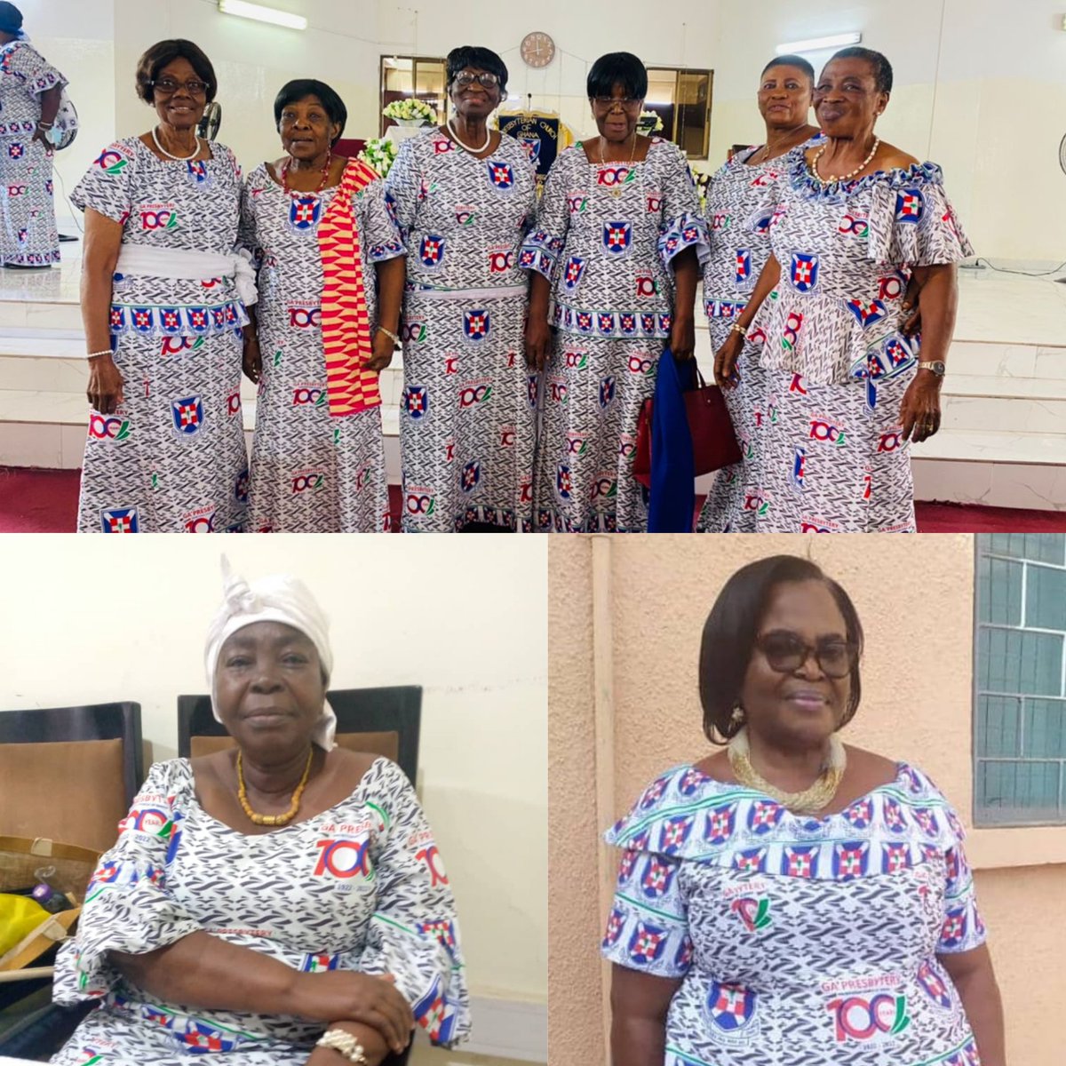 GaPresbytery's tweet photo. This is the Ga Presbytery and as the saying goes, "Yoomo bɛ Ga," to wit, there is no old woman in Accra😀

Our cameras caught these YOUNG LADIES showing what they've got and we know it will surely bless your morning🤩🤩

#RepYourCentenaryCloth
#GaPresbyteryIs100Years 
#WeAreGa https://t.co/8RwLTzbgkb