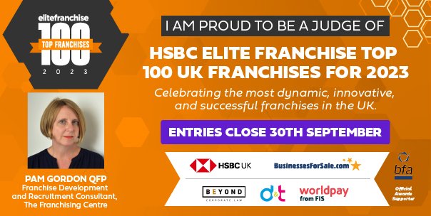 I'm proud to announce I'll be a judge for #EF100 2023. <a href="/EliteFranchise/">Elite Franchise</a>'s annual list which showcases the most dynamic, innovative and successful franchises in the UK. For more information visit ow.ly/9mCv50KkMwC