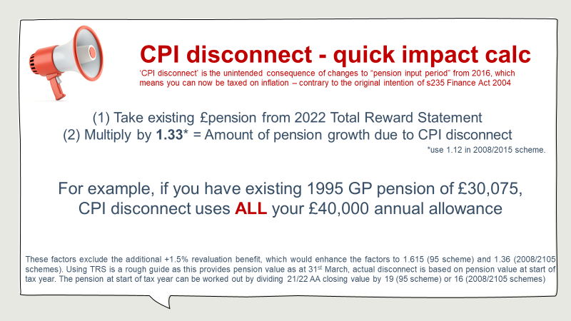 gdcuk's tweet photo. 1) CPI disconnect now stands at 7% (10.1% July 22 - 3.1% Sept 21)
Impacts ALL practitioner members of 95/08 & ALL 2015 members (So that's ALL NHS staff!)
You can quickly work out how it impacts your pension using the maths below👇
Warning - you don't have to be a high earner! https://t.co/igJfBCJUIW