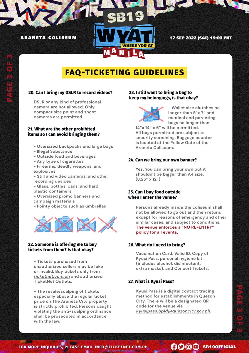 SB19Official's tweet photo. Call it dibs! Here’s your chance to 
score our WYAT Tour tickets. But 
before that, quick FAQ check! 😉

#WYATKickoffConcert
#WhereYouAtSB19 📼 https://t.co/3ktDEWWHAC