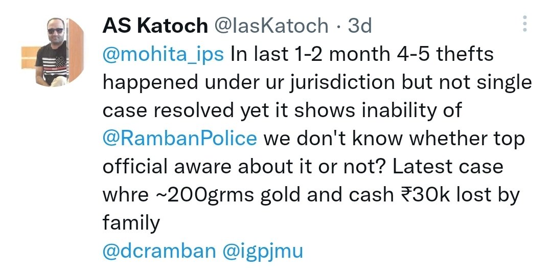 IasKatoch's tweet photo. @RambanPolice @OfficeOfLGJandK @JmuKmrPolice @igpjmu @ZPHQJammu @mohita_ips @kishtwari099 @dcramban @diprjk @DIPRRambandic https://t.co/kH98jojPy2