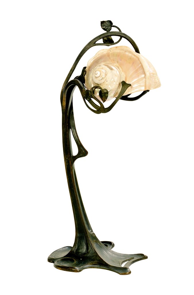 NouveauDeco's tweet photo. Austrian Art Nouveau table lamp from c. 1910. https://t.co/4hzgQatrr3