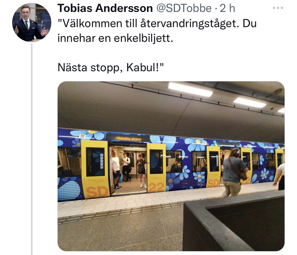 gad_media's tweet image. De vill alltså skicka krigsoffer till världens i dag hårdaste diktatur, det enda landet i världen där alla flickor inte får gå i skola efter klass 6, och ett land där IS begår terrordåd. Det har varit krig i Afghanistan i 43 år, jag undrar hur många år Tobias har tillbringat där?