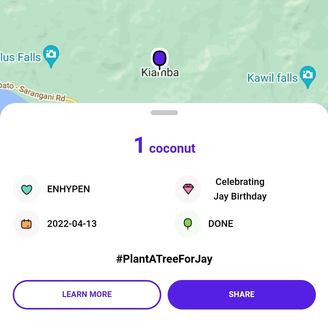 jaylandglobal's tweet photo. Our #PlantATreeForJay 🌴 in celebration of BirthJAY 2022 is featured on @kpop4planet's Forest Map 🗺

YOU can make Earth greener too, ENGENEs! Participate at https://t.co/g5ElgTOcGF 💙

#Fandom4Forest #FindYourTree #제이 #JAY #엔하이픈_제이 #ENHYPEN_JAY @ENHYPEN @ENHYPEN_members https://t.co/Gj7CPdlmqs