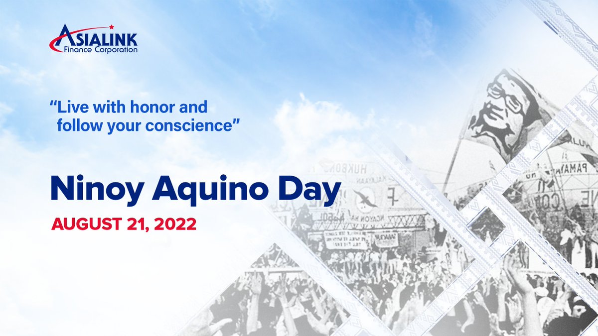 asialinkph's tweet photo. Nakikiisa ang Asialink Finance Corporation sa pag gunita ng Ninoy Aquino Day.
#NinoyAquinoDay #AngatTayo2022 #Asialink #YouHaveUs https://t.co/wkYKDz8iir