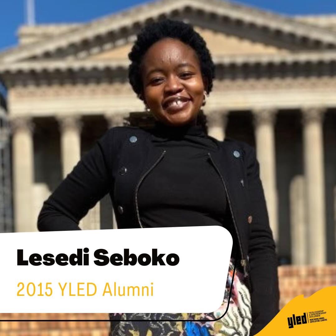 yledsa's tweet photo. Alumni Spotlight ~ Lesedi Seboko

#yledsa #ChangingTheTide #youthdevelopment #alumni https://t.co/AVjwzTVajO