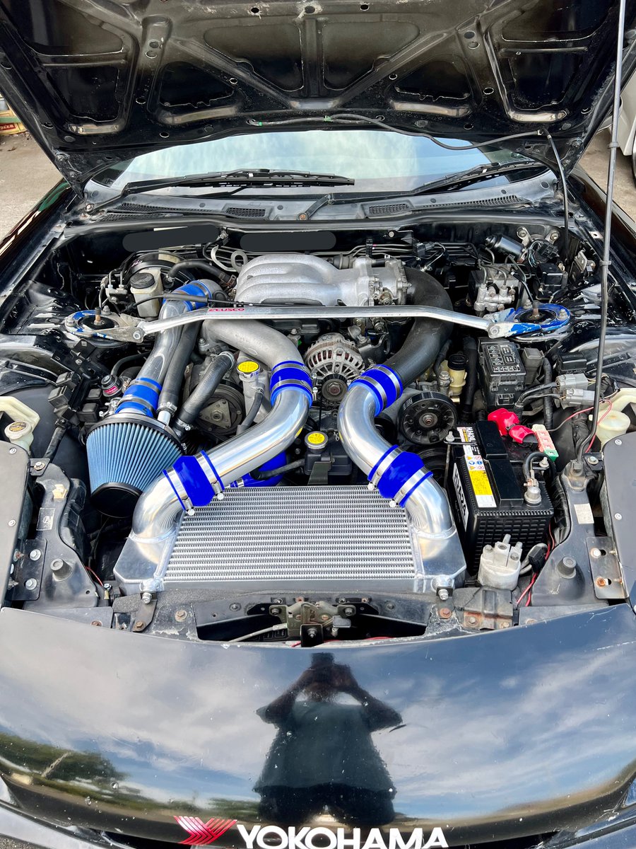 RX7_Zero's tweet photo. 新品単品パーツでエンジン組んで貰ってタービンも補器類も全部新品+Vマウントになって復活した！！ https://t.co/QaRfHEhV81